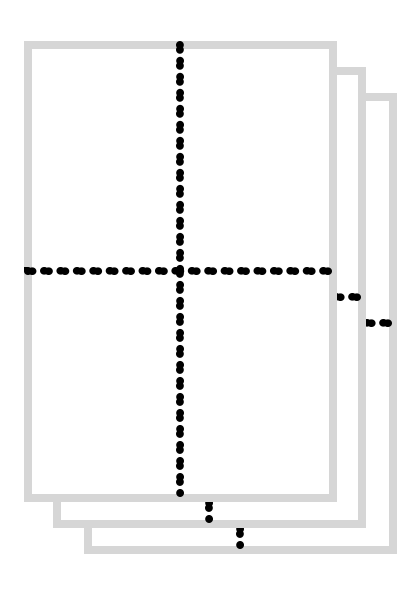 ミシン目の入った書類を作成する方法